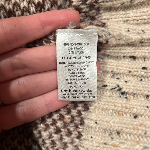 NWT Toad & Co Wild Quarter Zip Sweater - Picture 5 of 5